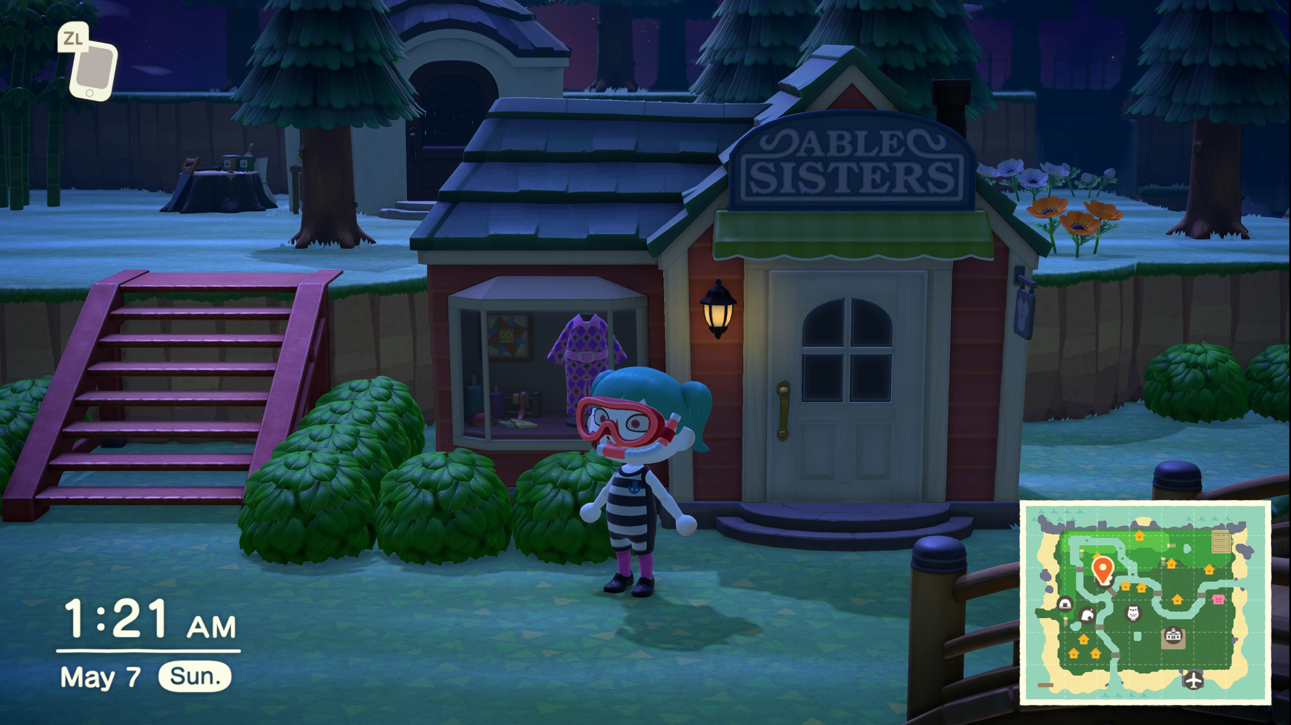 Able Sisters Always Open [Animal Crossing: New Horizons] [Mods]