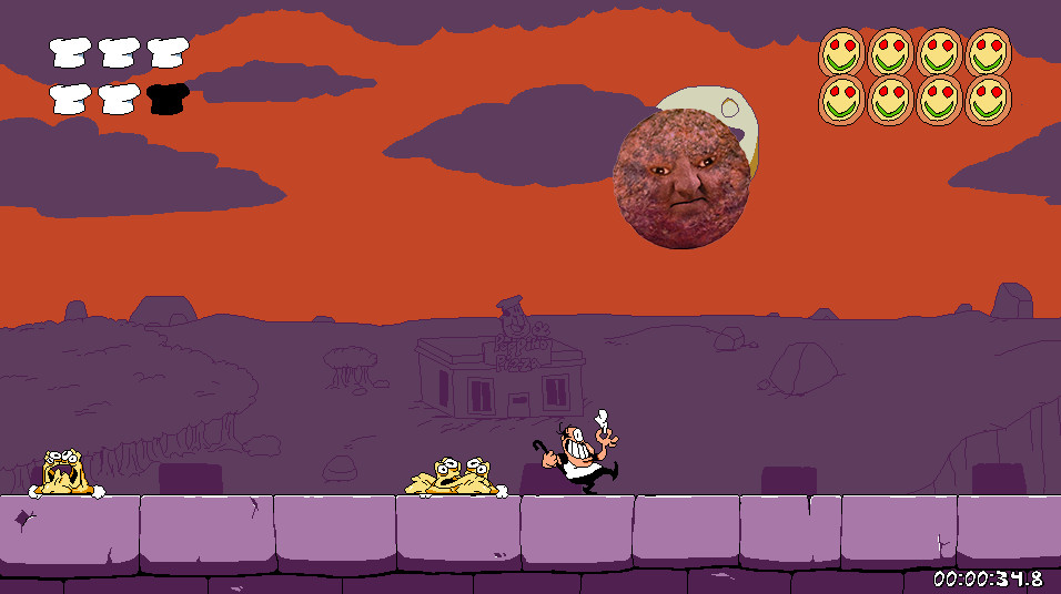 Meatball Man over Pizzaface [Pizza Tower] [Mods]