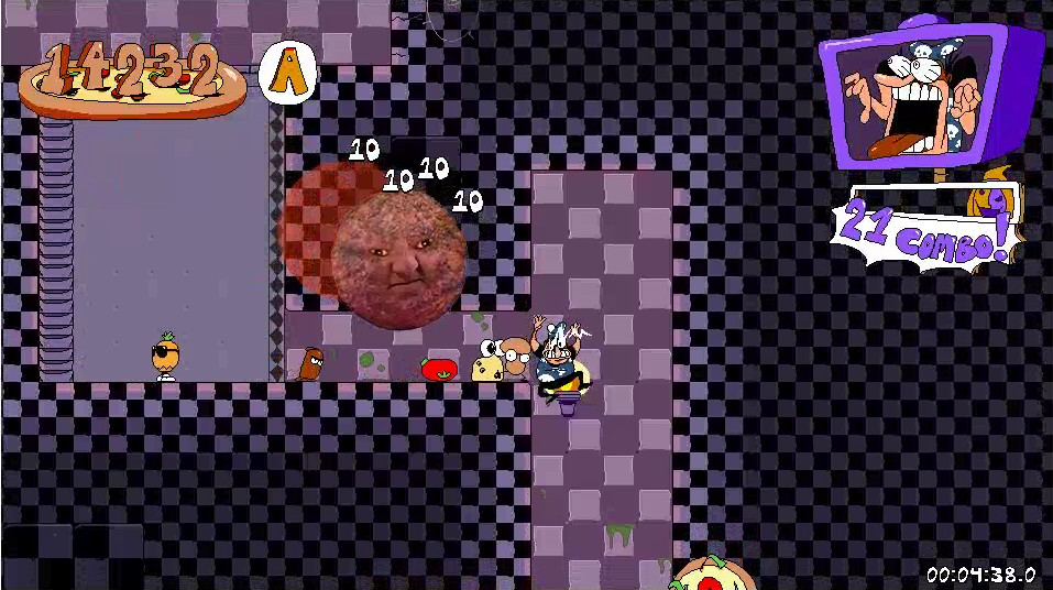 Meatball Man over Pizzaface [Pizza Tower] [Mods]