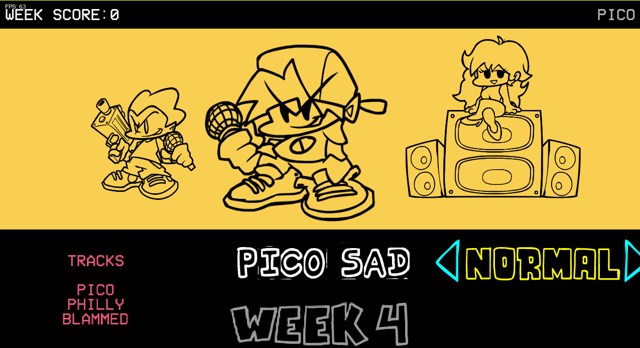 Pico Sad (week 3 skin and changed songs)