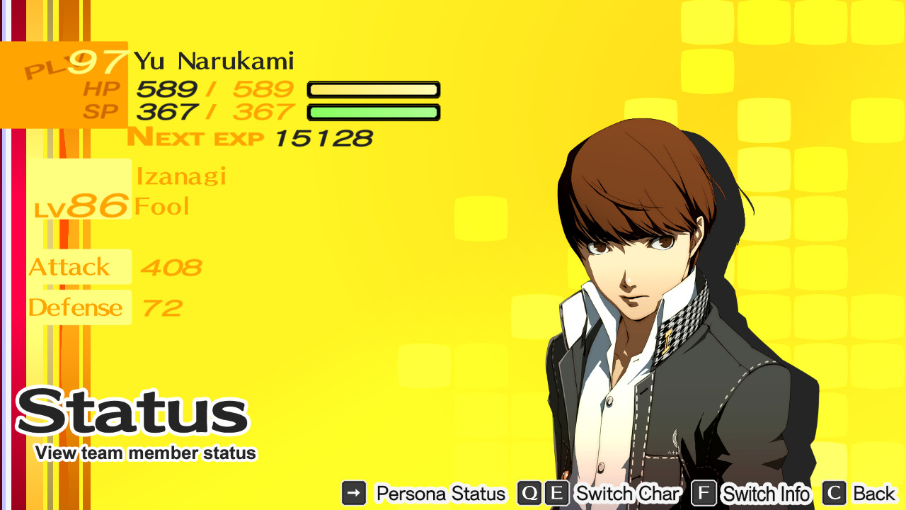 Brunet Protagonist Mod [Persona 4 Golden PC (64 Bit)] [Mods]