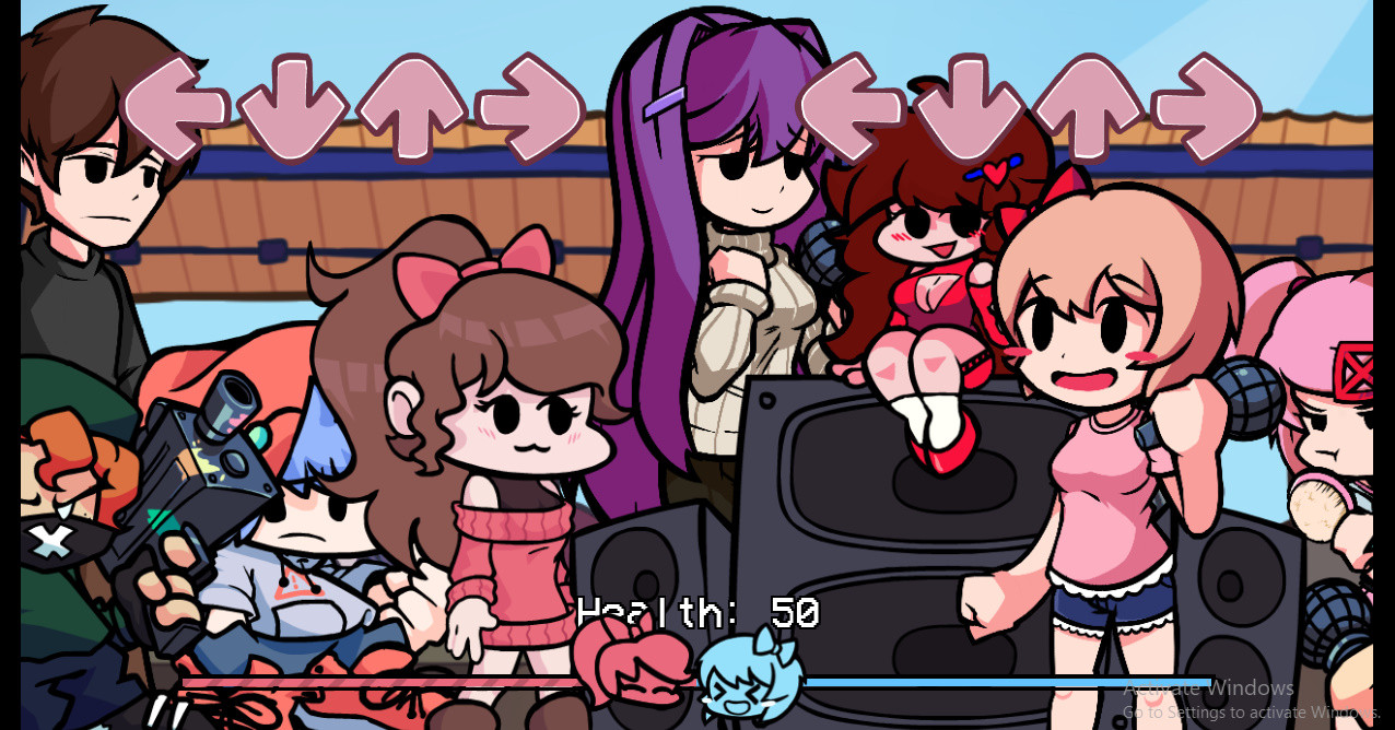 Friday Night Funkin' DDLC plus plus