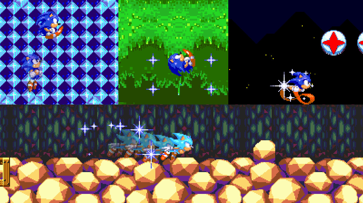 Hyper Sonic & Hyper Tails and other Super Forms - Sonic 2 SMS Remake 