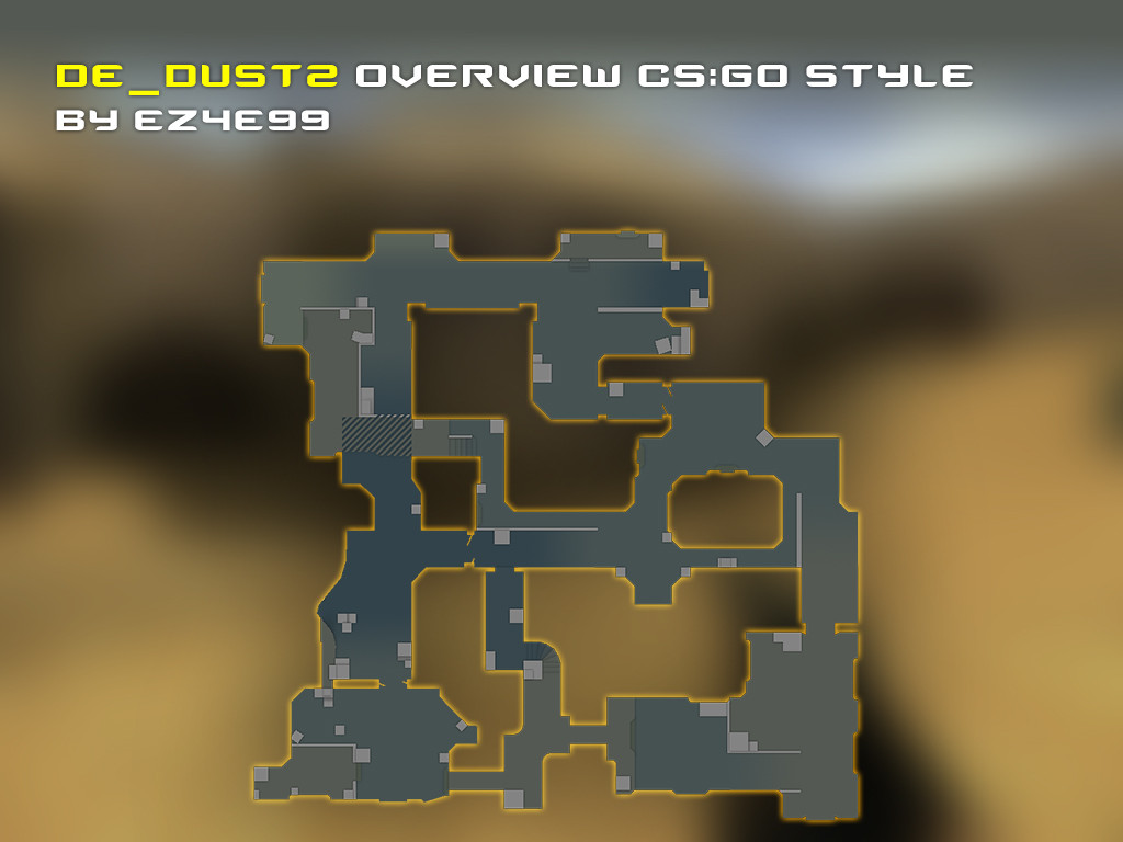 de_dust2 Overview (CS:GO Style) Mod for Counter-Strike 1.6 | CS1.6 Mods