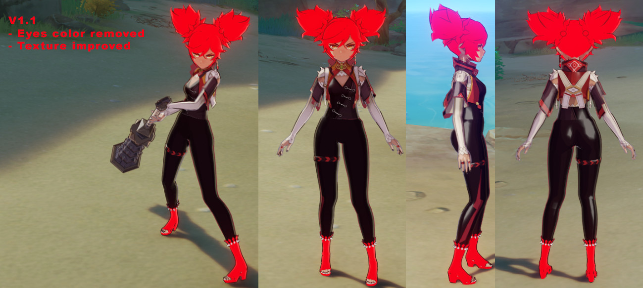 [Xinyan] - Pantyhose / Tights & Red hair