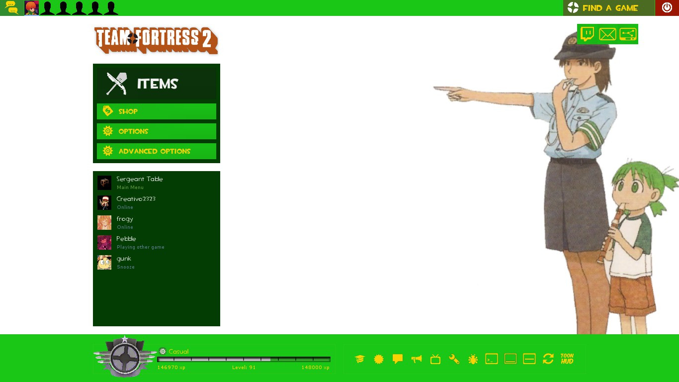Yotsuba&! Menu Backgrounds