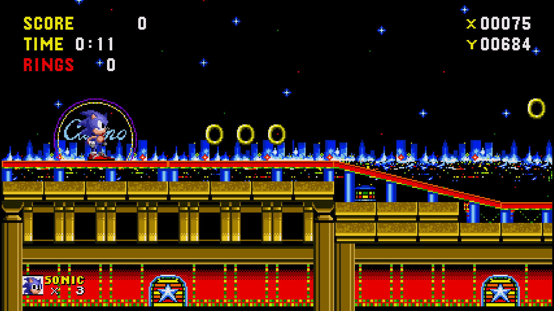 Sonic 2 absolute but a little bit like S1 sprites [Sonic The