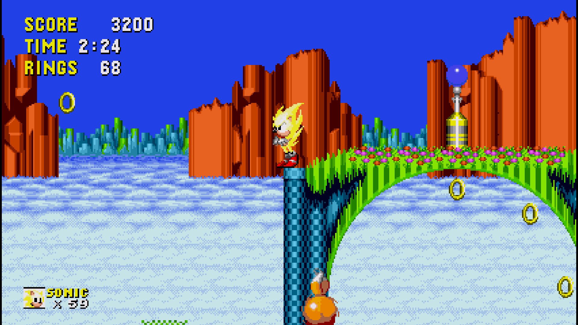 Sonic 2 absolute but a little bit like S1 sprites [Sonic The