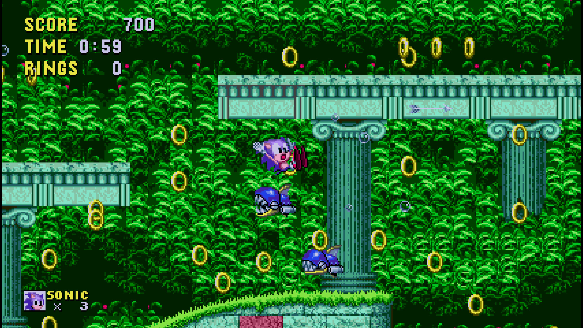 Sonic 2 absolute but a little bit like S1 sprites [Sonic The