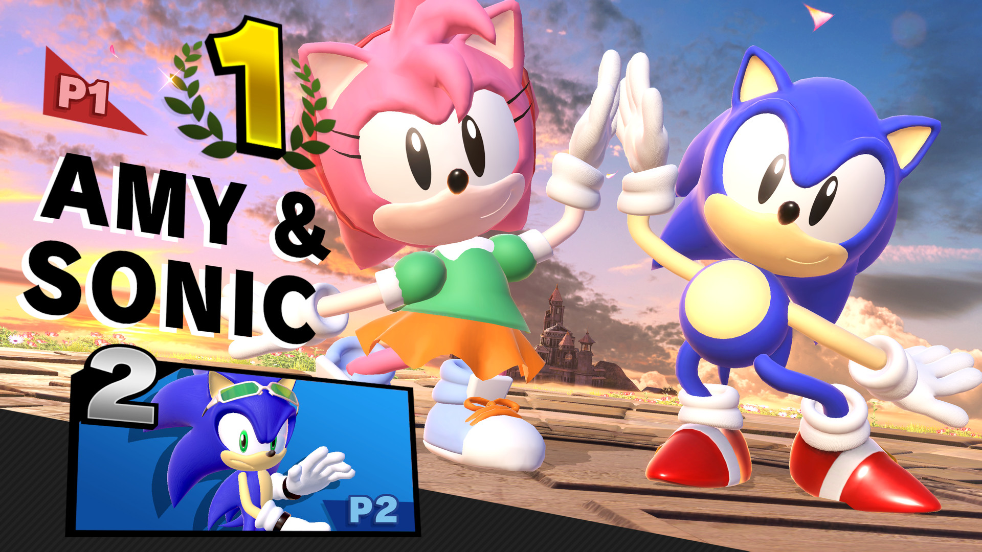 Classic Amy & Sonic [Super Smash Bros. Ultimate] [Mods]