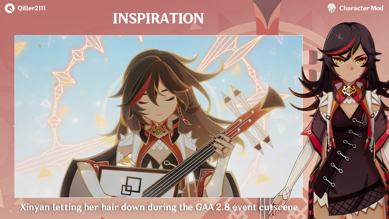 Xinyan Hair Down [Genshin Impact] [Mods]