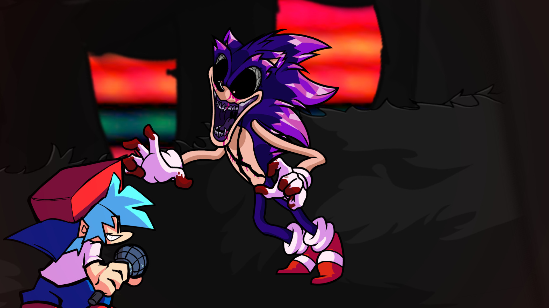 A little fan art to honor one of the most beautiful Mods in the game, FNF  vs Sonic.Exe 2.0 : r/FridayNightFunkin