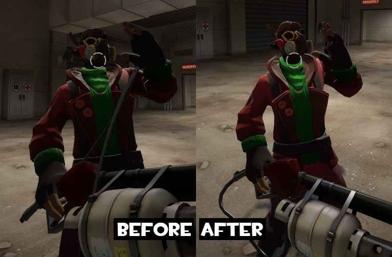 Flamethrower's and Backburner's Hose Fix