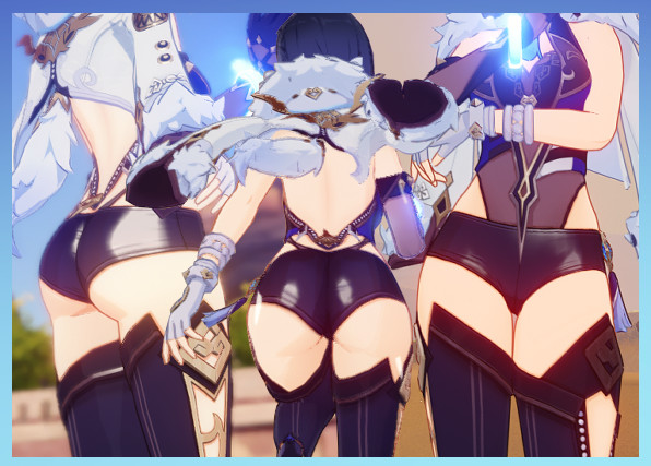 Yelan in Hot Pants