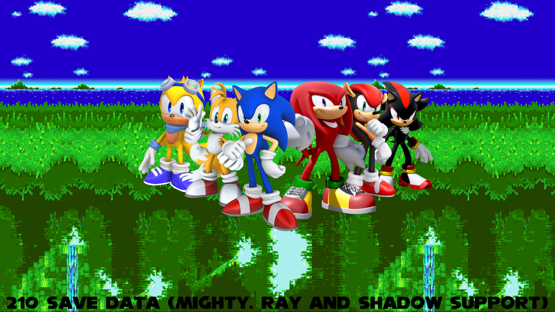 Mighty y Ray en, Sonic 3 A.I.R Mod