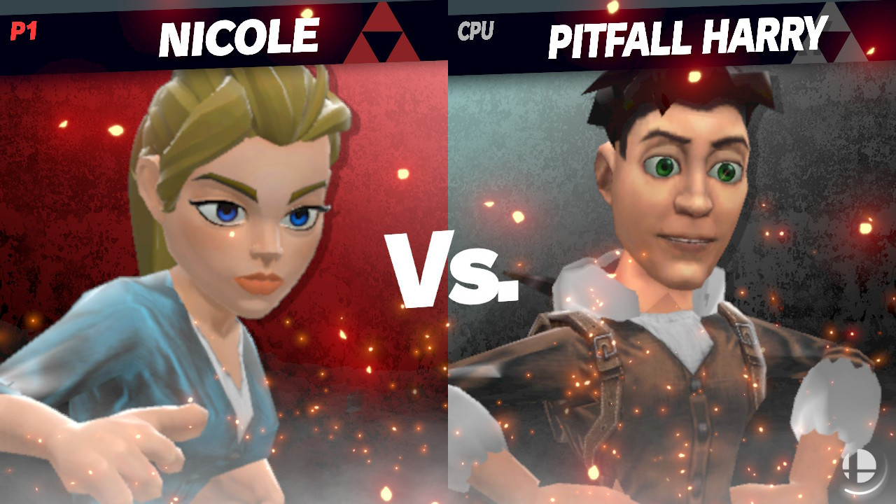 Pitfall Pack (Classic Harry, Snow Jacket, Nicole) Mod for Super Smash ...