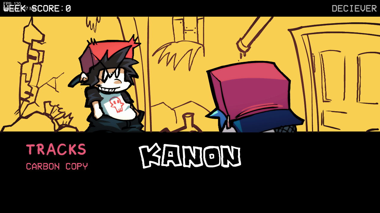 FNF CARBON COPY (VS KANON) [Friday Night Funkin'] [Mods]