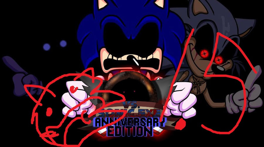 Sonic.exe AWESOME Anniversary 1.5 [Friday Night Funkin'] [Mods]