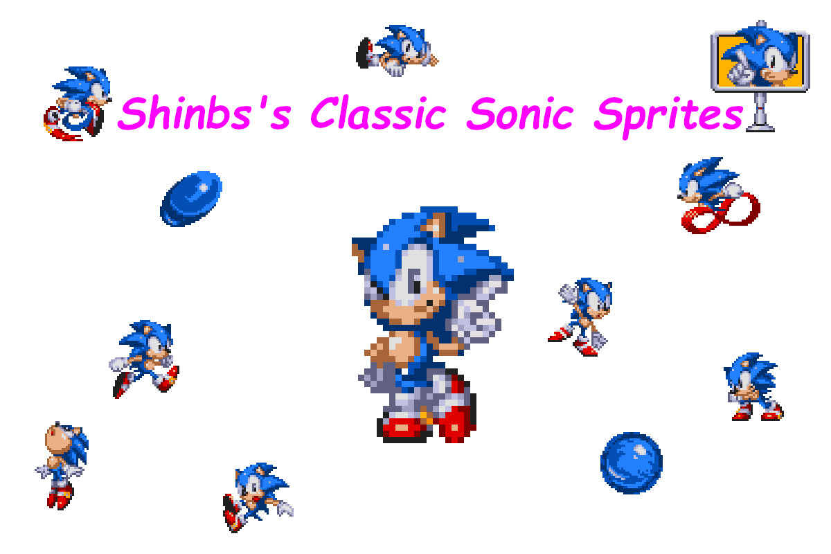Classic Sonic Mania Poster Pose Render By Matiprower - Sonic Mania Classic  Sonic Poses - Free Transparent PNG Clipart Images Download