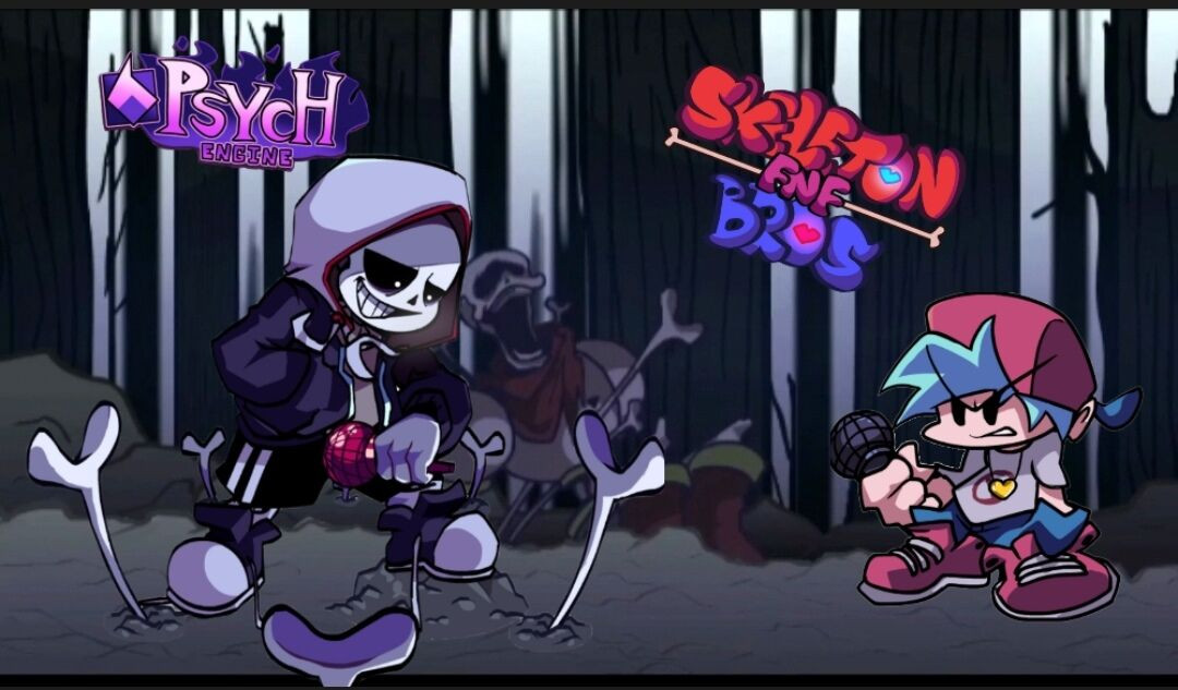 FNF Skeleton Bros V2 - Play Online on Snokido