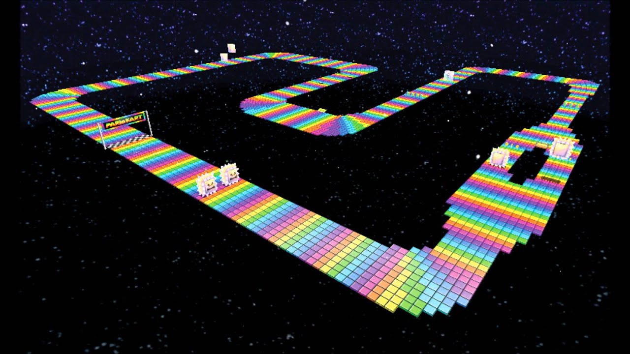 Nes Rainbow Roder Road SNES Rainbow Road Mod for SuperTuxKart | STK Mods