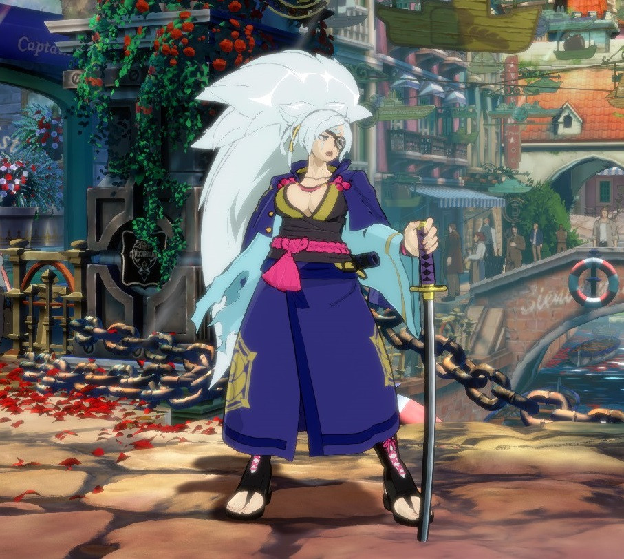 Kamisato Ayaka Baiken Mod for GUILTY GEAR -STRIVE- | GGST Mods