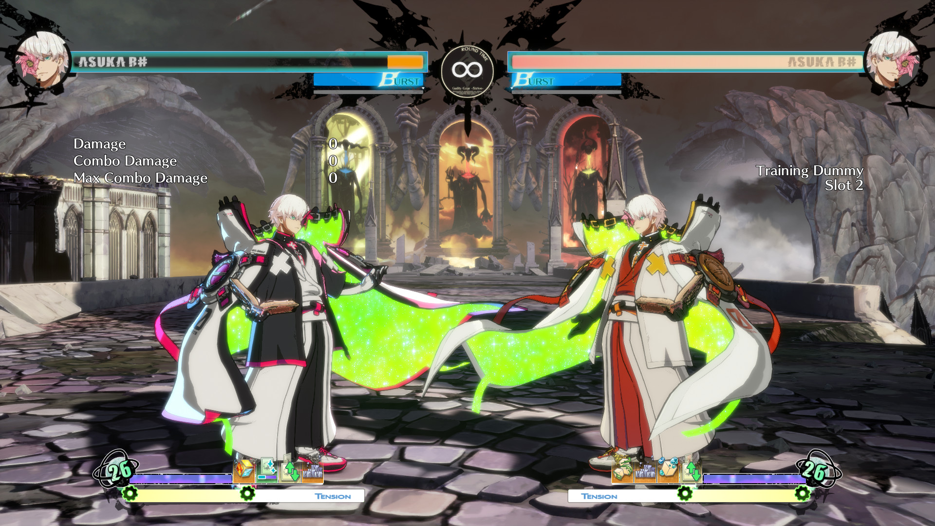 Green screen asuka cloak [GUILTY GEAR STRIVE] [Mods]