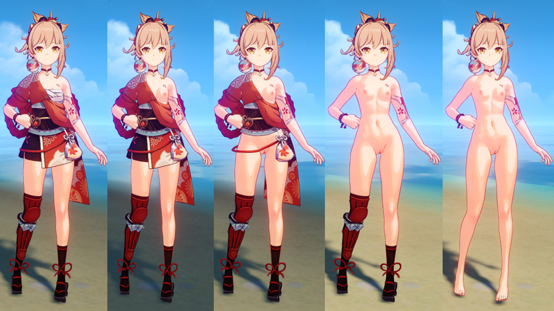 Yoimiya Nude + Tatto with TOGGLE
