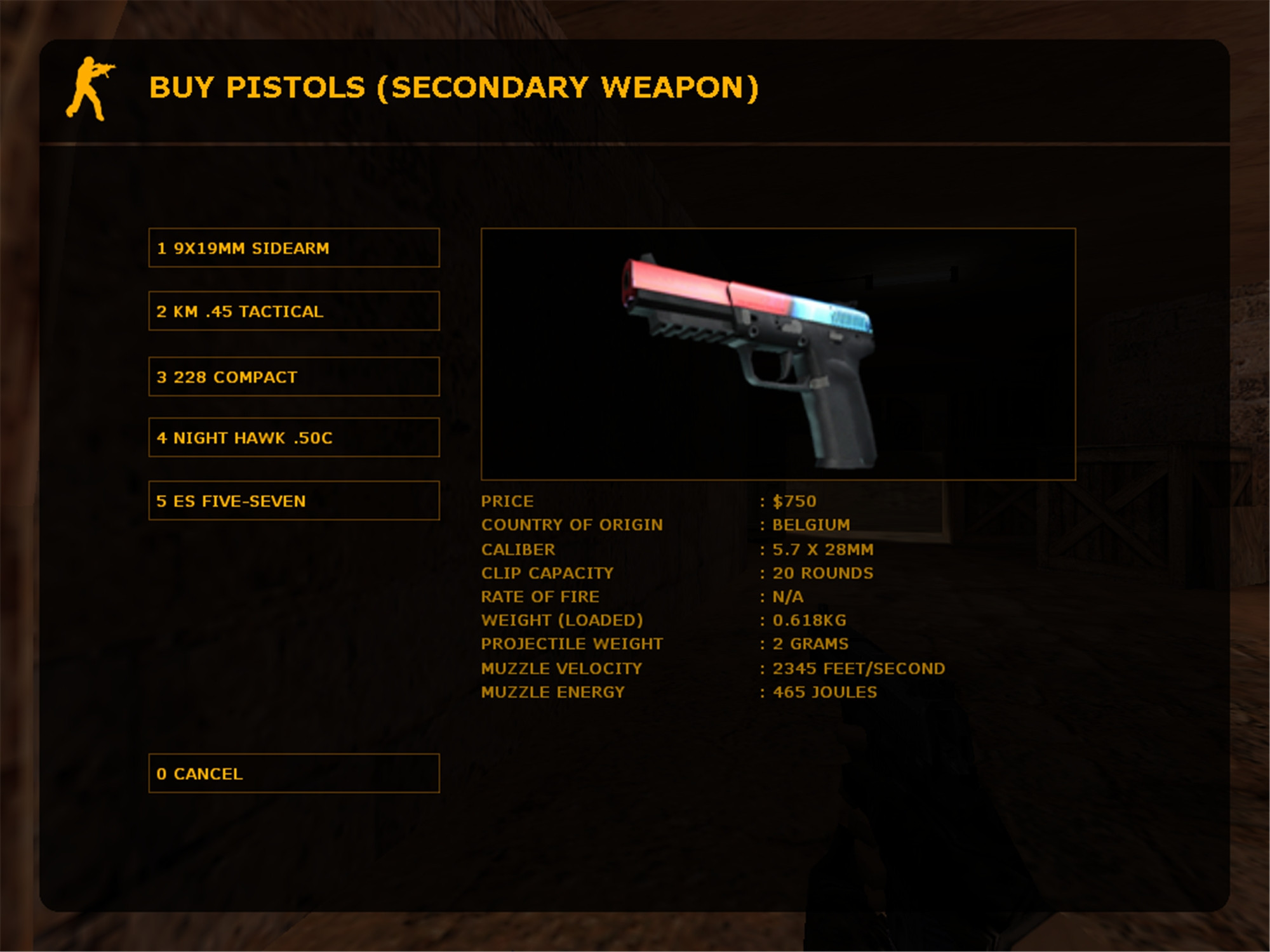 Default FiveSeveN Berries And Cherries [CounterStrike 1.6] [Mods]