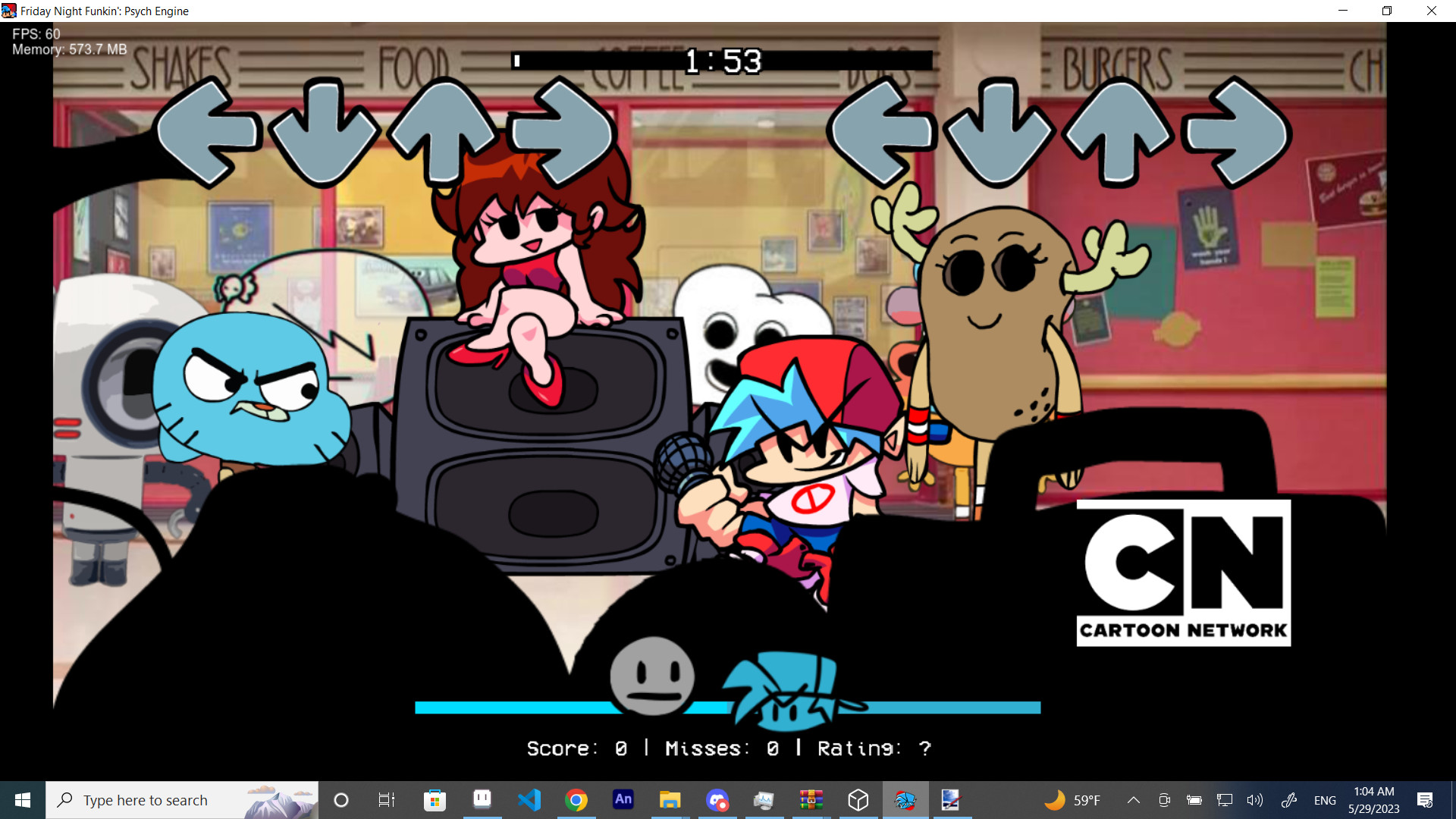 Fnf. vs gumball waterson