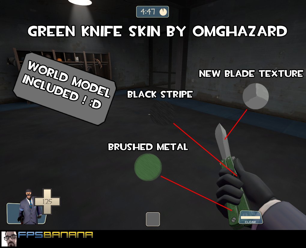 Green Knife Skin