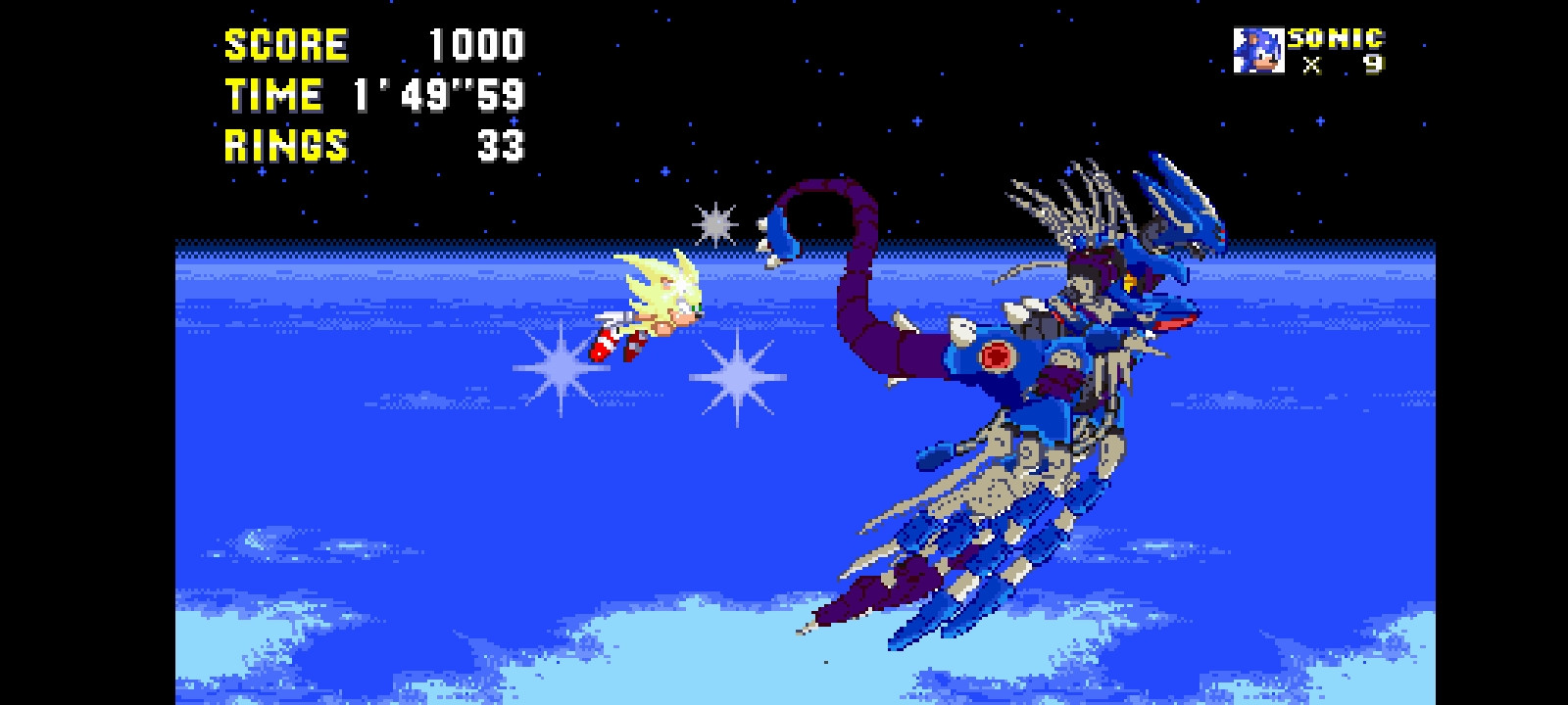 Super neo metal sonic and metal overlord over ddz [Sonic 3 A.I.R.] [Mods]