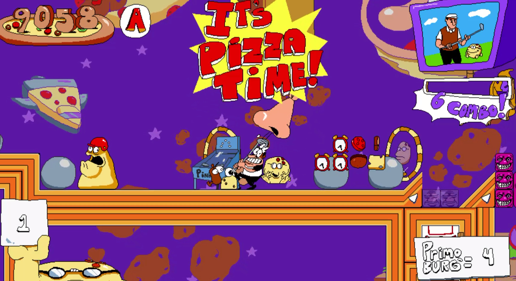 Cheddar Pinball; CYOP Pizza Tower Custom Level [Pizza Tower] [Mods]