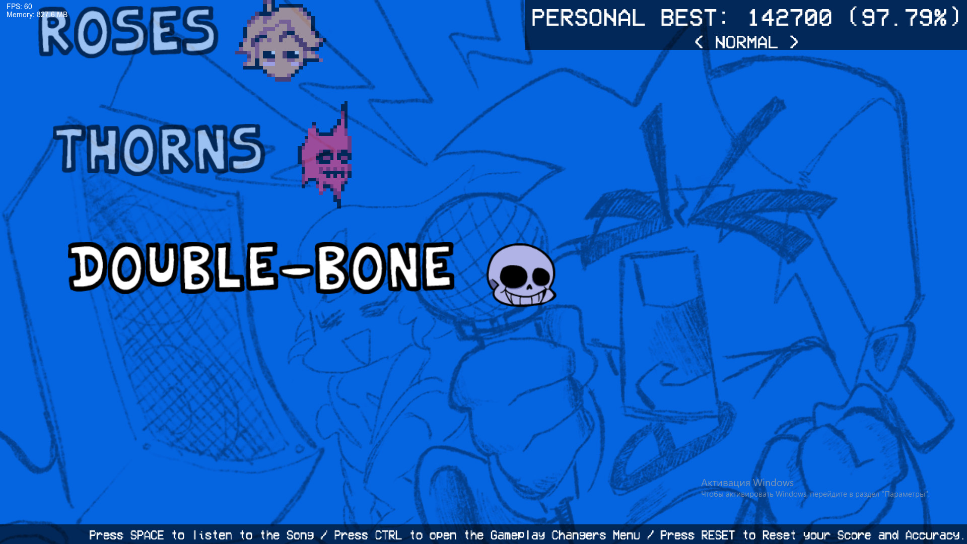 DOUBLE BONE WITH CHART AND EVENTS
