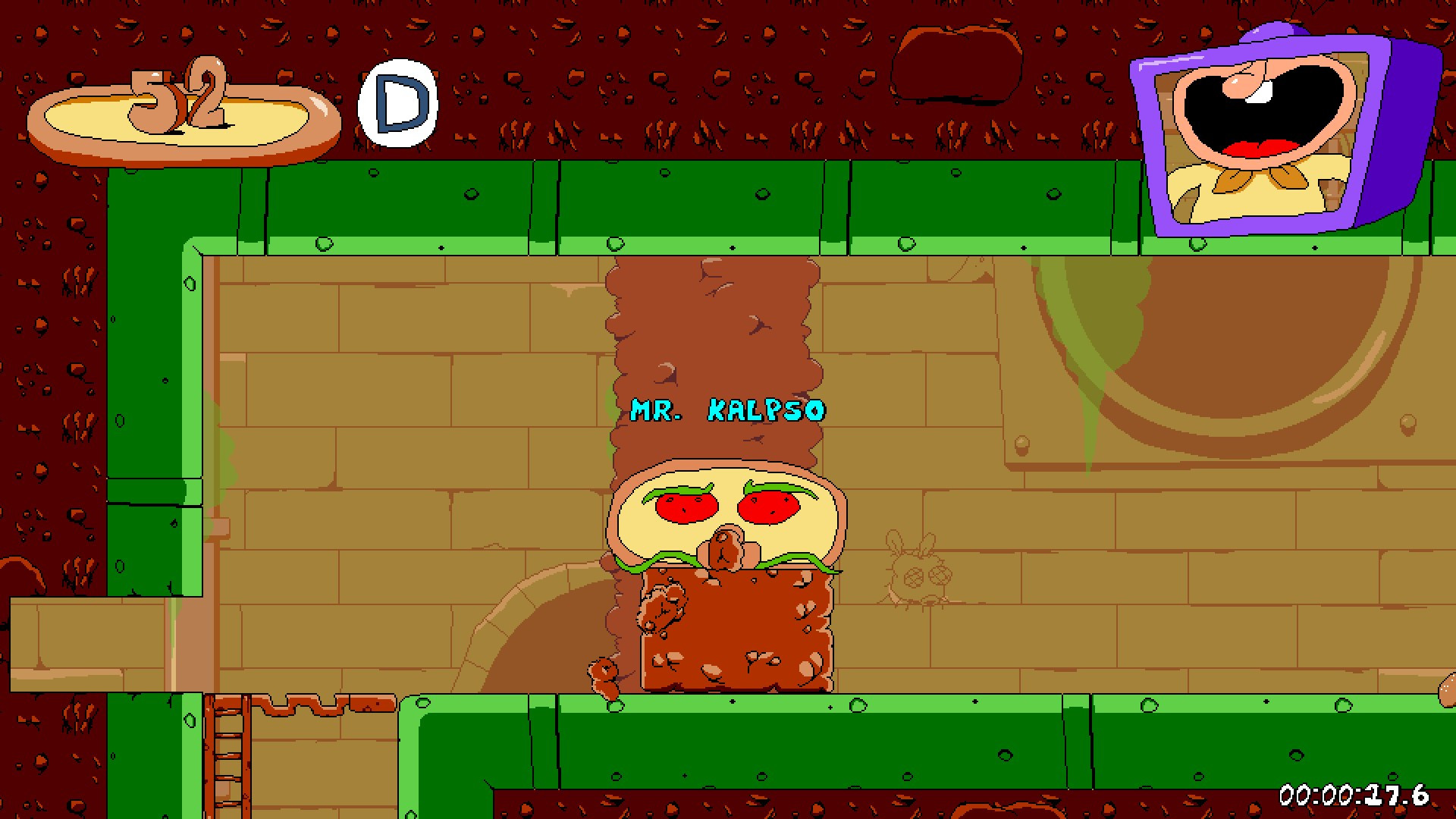 Pepperman Screen Playable Pizzaface in PTU (Pepperman reskin) Mod for Pizza Tower | PT Mods
