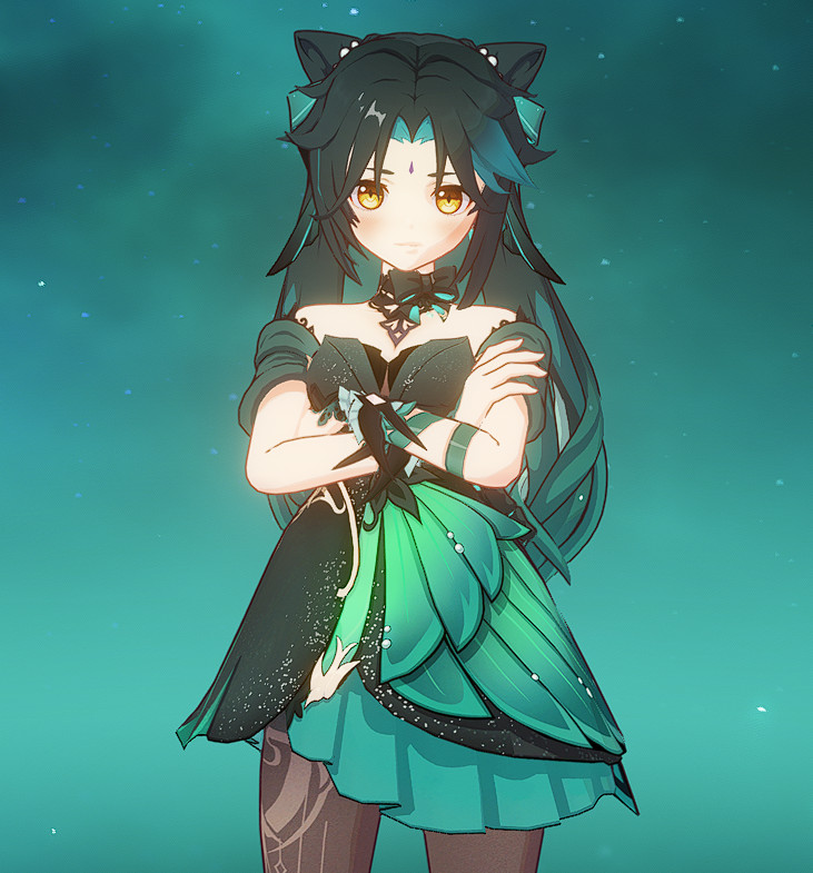 Female Xiao Opulent Outfit (Expressionless)