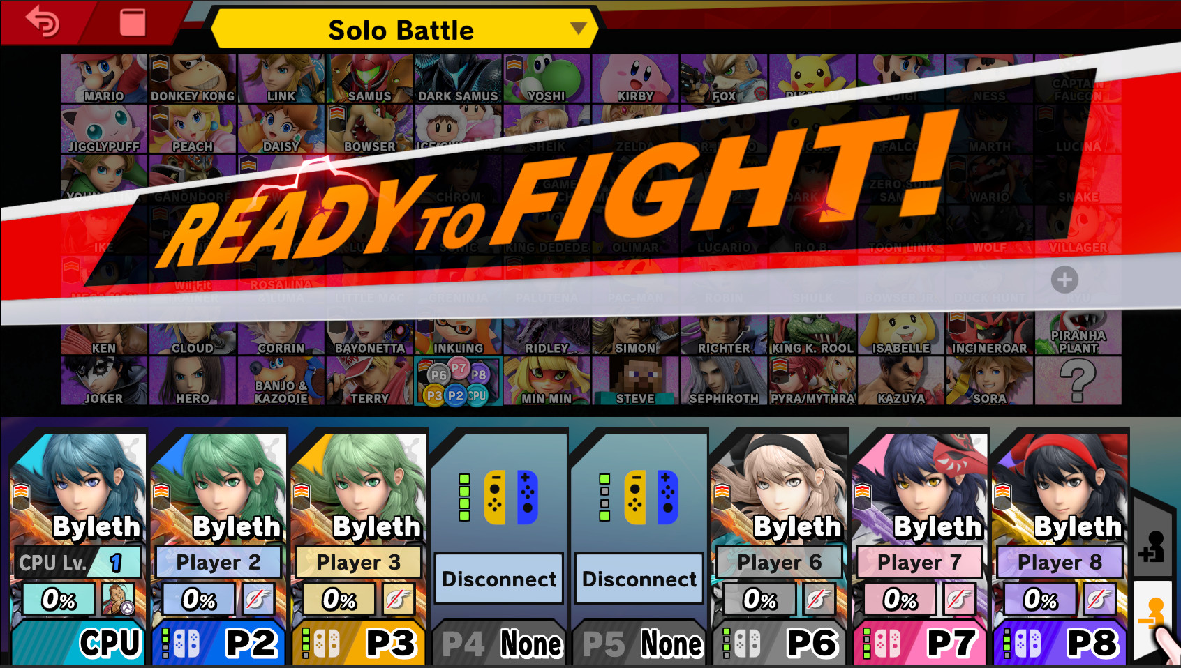 CPU & 6P colors swapped UI [Super Smash Bros. Ultimate] [Mods]