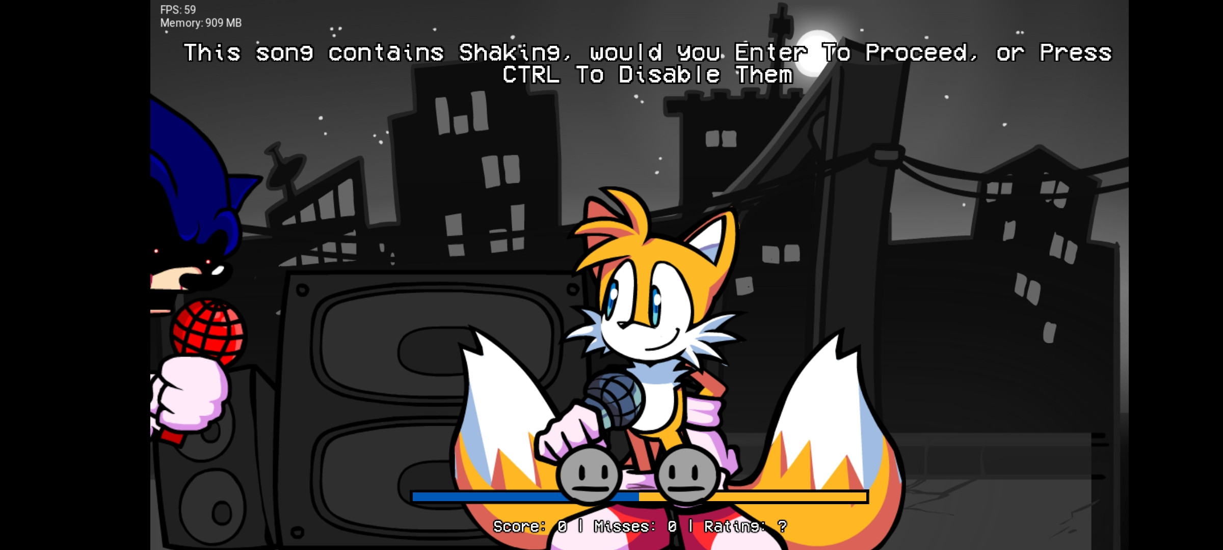 Really Happy But Sonic EXE and Tails
