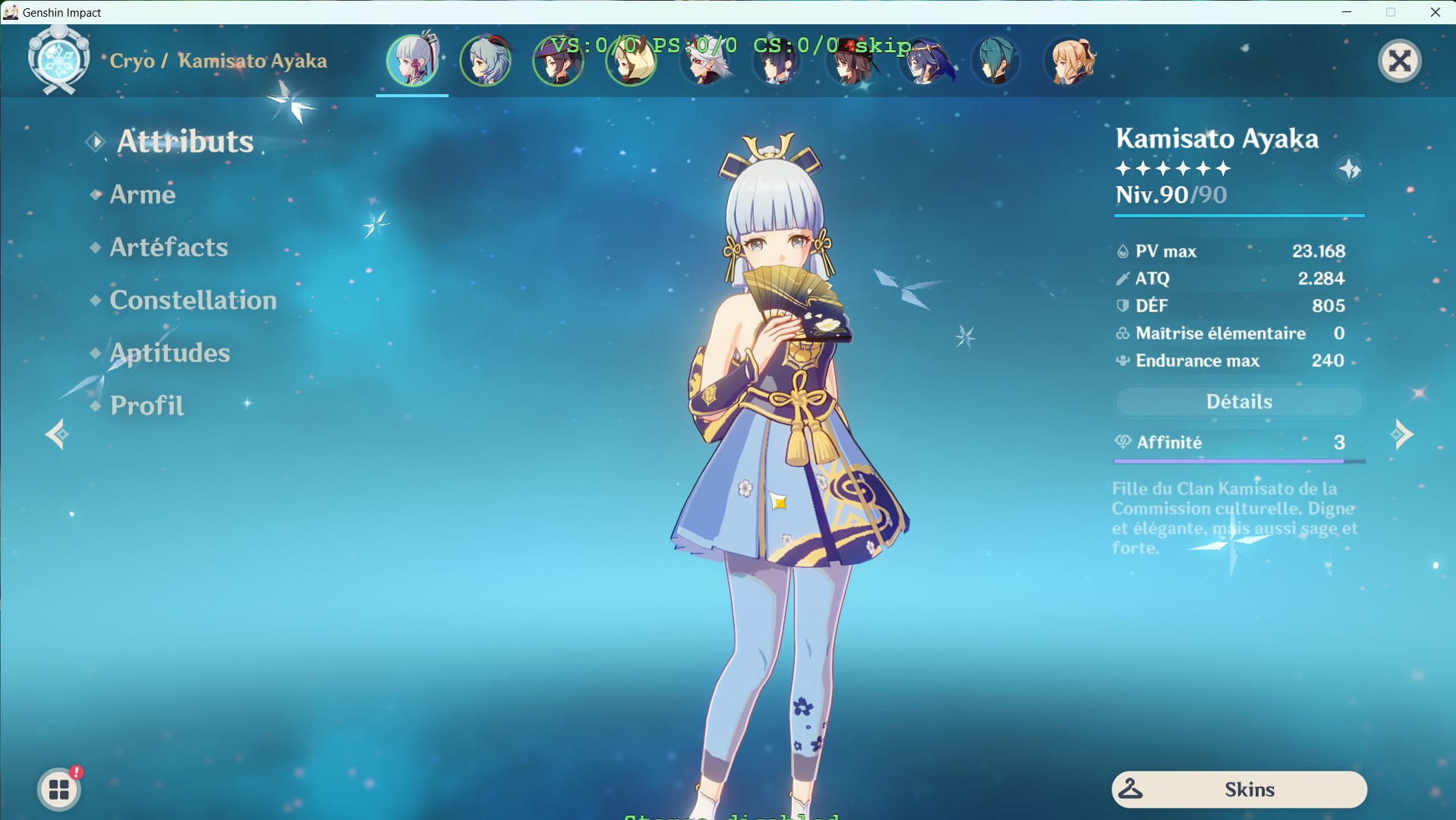 Recolored Light Armor Ayaka