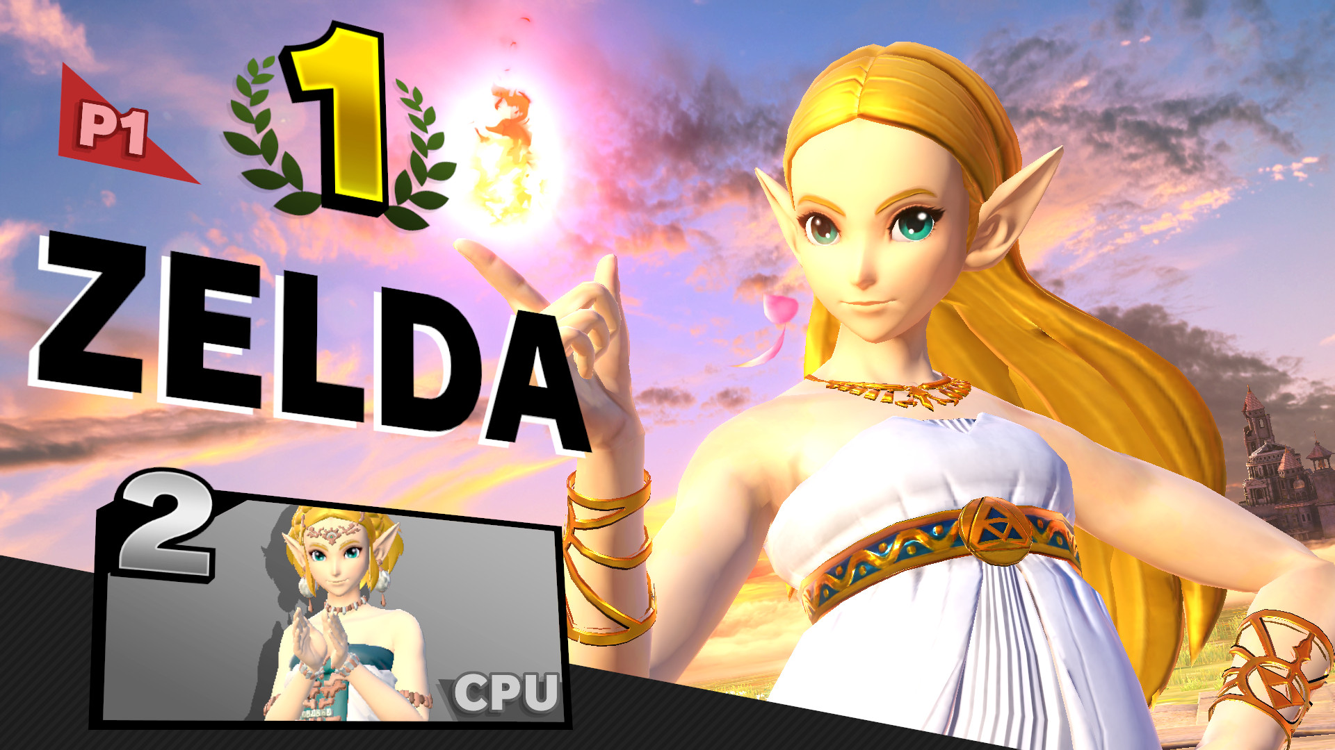 TOTK Zelda over Link [Super Smash Bros. Ultimate] [Mods]