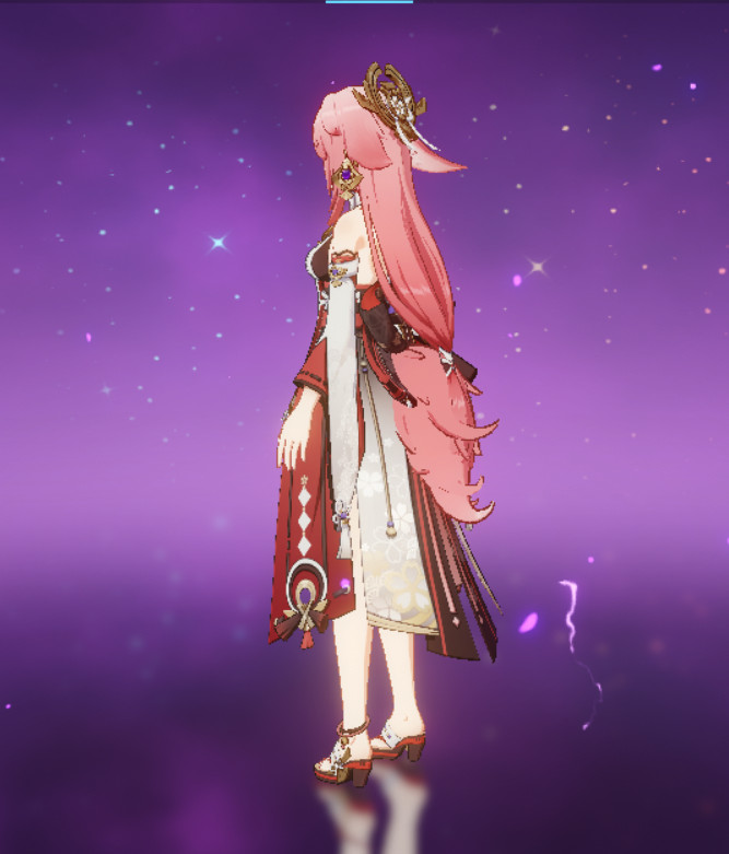 Yae Miko Moving Tail (Animation Mod)