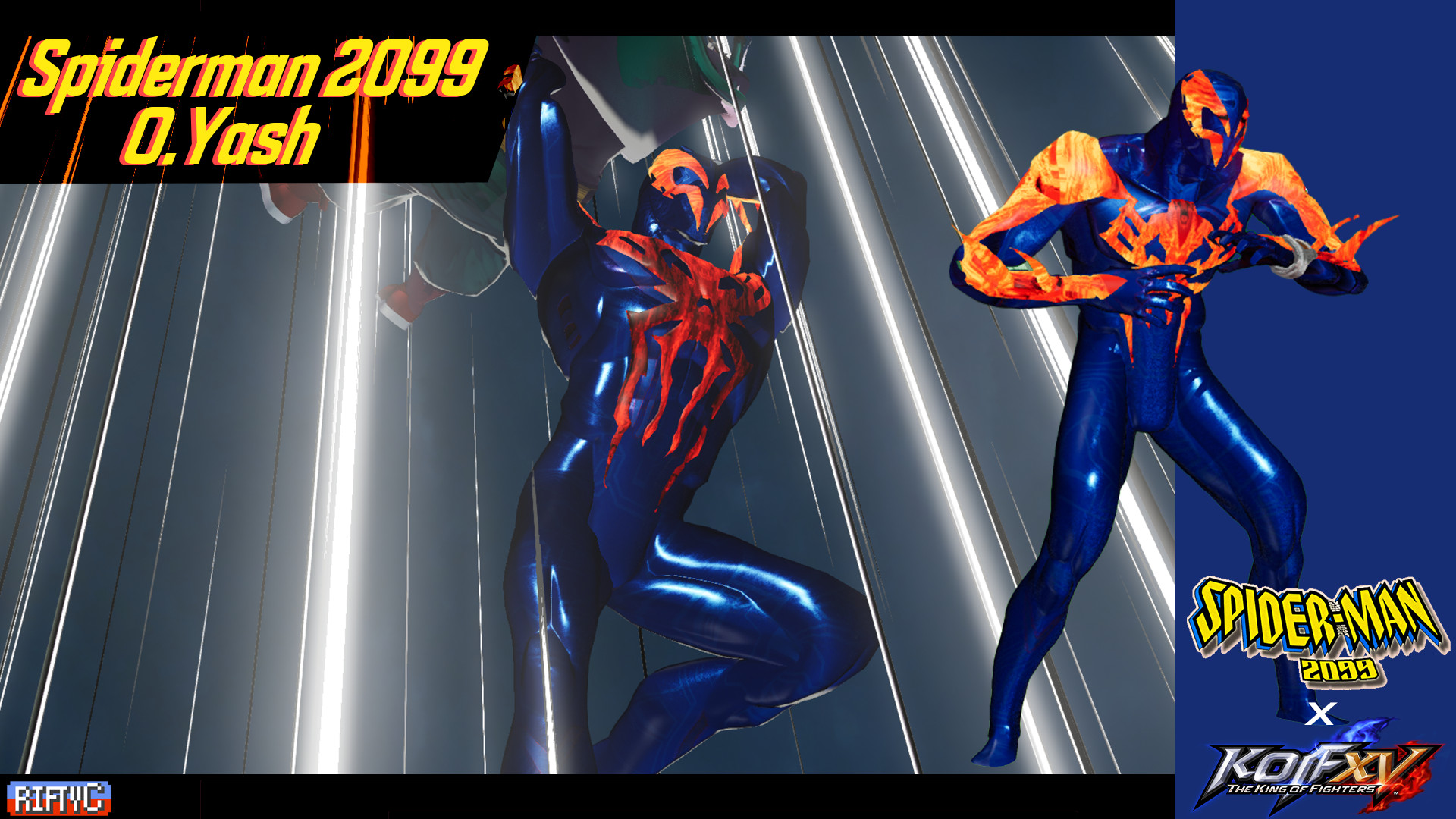 Spider-man 2099 O.Yash Mod for The King of Fighters XV | KoFXV Mods