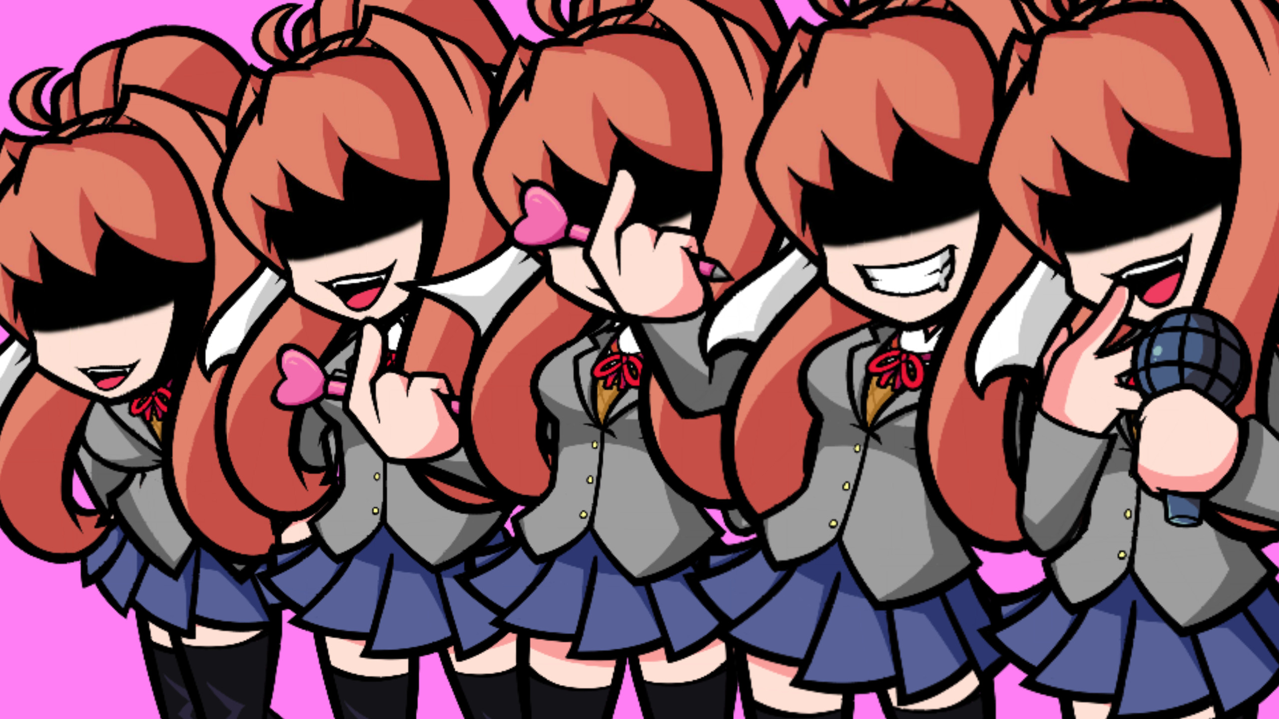 Monika Epiphany skin [Friday Night Funkin'] [Mods]