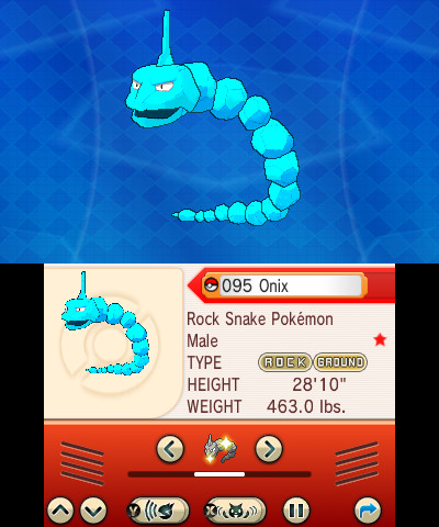 Crystal Onix Over Shiny Onix [Pokemon Omega Ruby and Alpha Sapphire] [Mods]