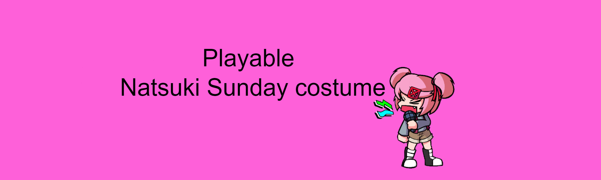 Playable Natsuki Sunday costume
