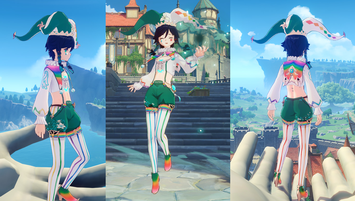 Pride Jester Venti (+ non pride version)