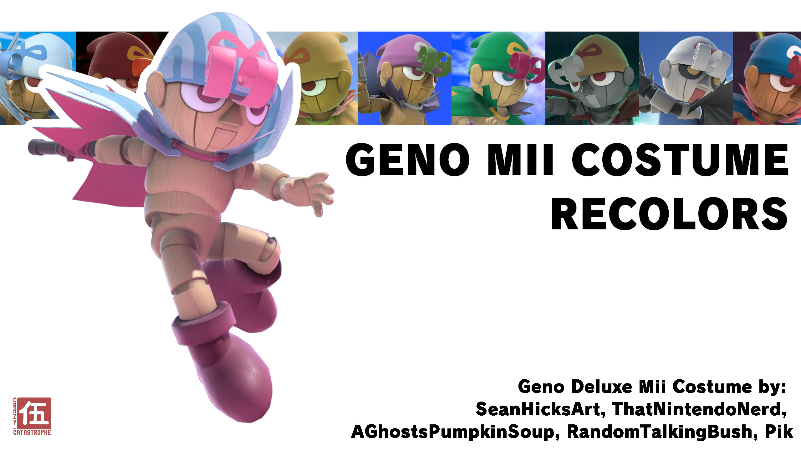 Geno Mii Costume Recolors Mod for Super Smash Bros. Ultimate