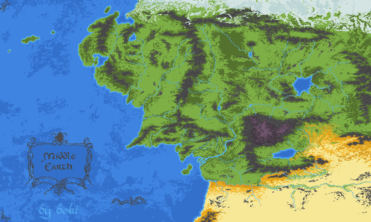 Middle Earth | topographic map | breglad45 | Flickr