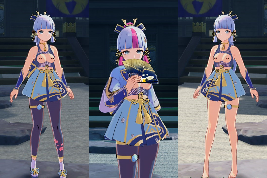 Ayaka's sexy outfit