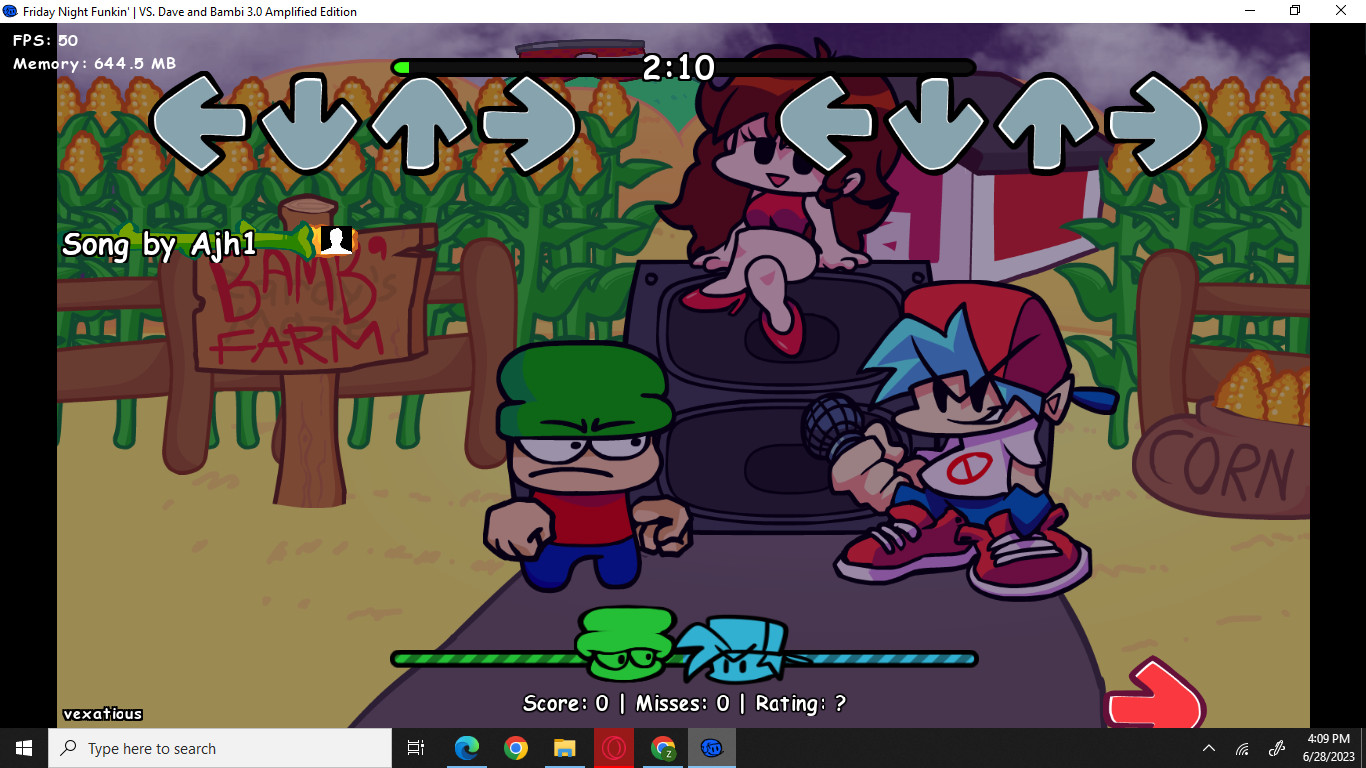Vs. Dave and Bambi: Amplified Edition Mod for Friday Night Funkin ...